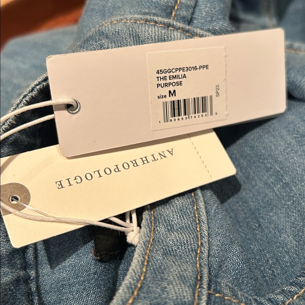 NWT Joe’s Anthropologie The Emilia Purpose Denim Romper Size Medium - Picture 14 of 16